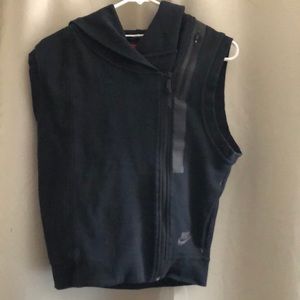 Nike Black Hooded Vest. Size XS.